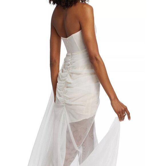 The Bar Cleo Gown in Blanc 4 New Womens Wedding Maxi Dress - Picture 10 of 15